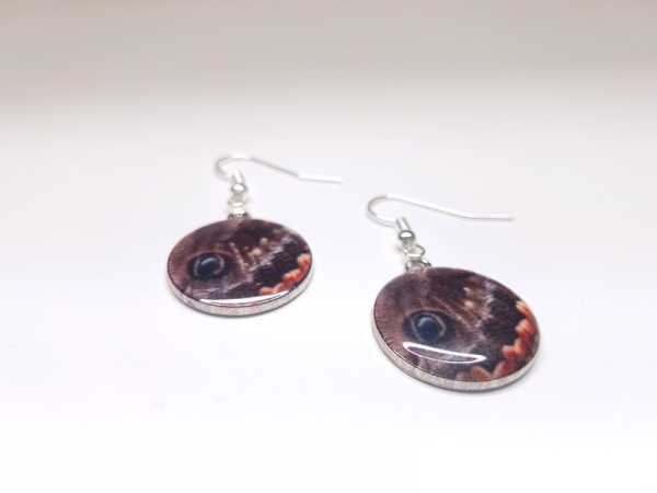 Schmetterling Ohrringe silberfarben butterfly